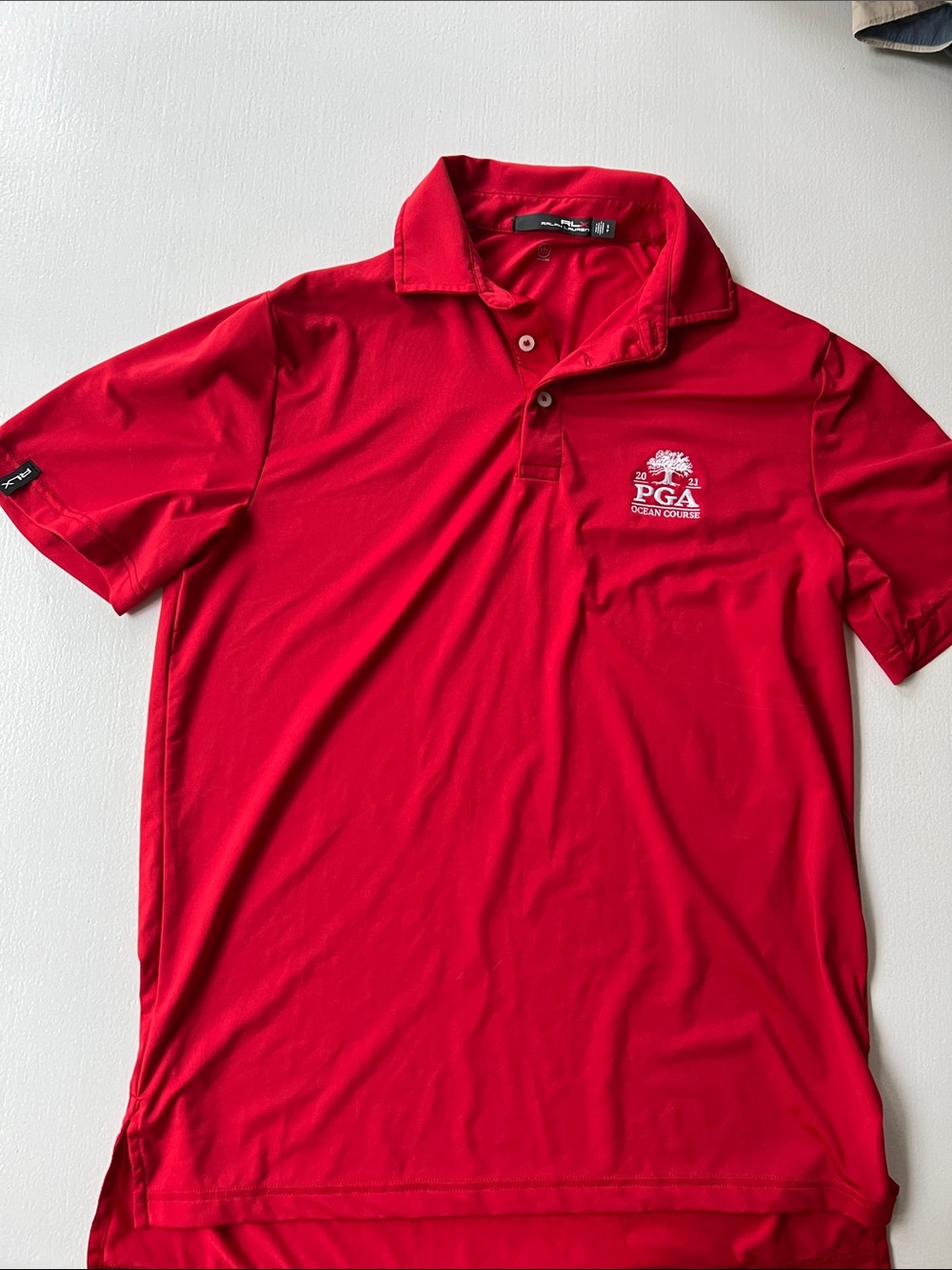 Ralph Lauren Red PGA Ocean Course Polo Shirt